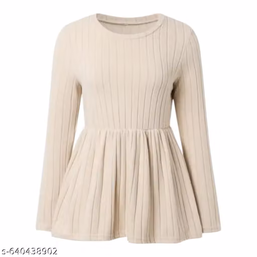 Letest Prime top re invented. peplum pro. Looking beautiful frock shape.