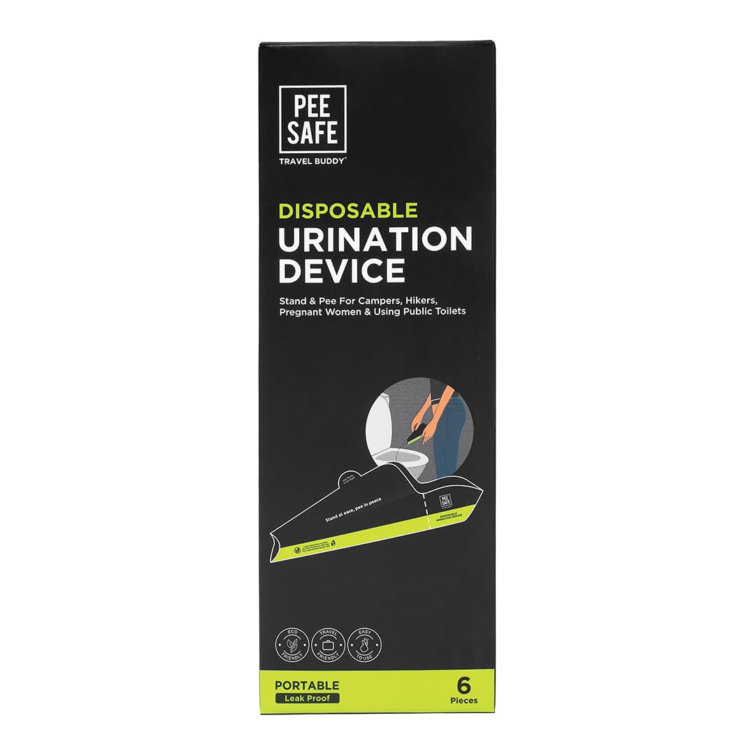 Pee Safe Foldable Disposable Urination Device | 6 Funnels
Urination Device For Women, Pregnant Women, Joint Pain Patients & Travelers, Easy To Carry, Travel Friendly