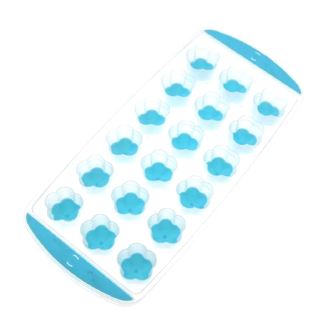 Ice Mould Flower Shape 18 Cavity Mould Pop out Ice Tray Sphere Ice Flower Mould Small Ice Flower Tray Mini Ice Cube Tray
