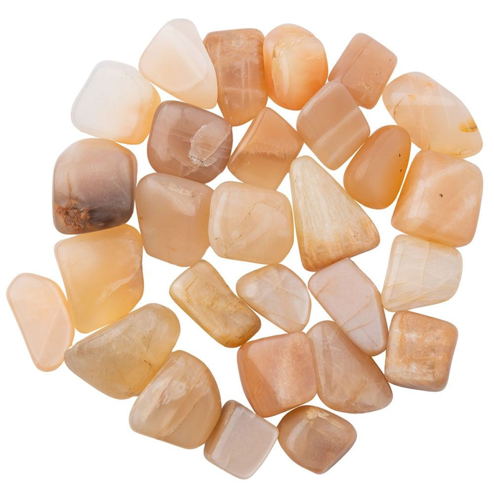 Peach Moonstone Tumble Small Stone Single pc