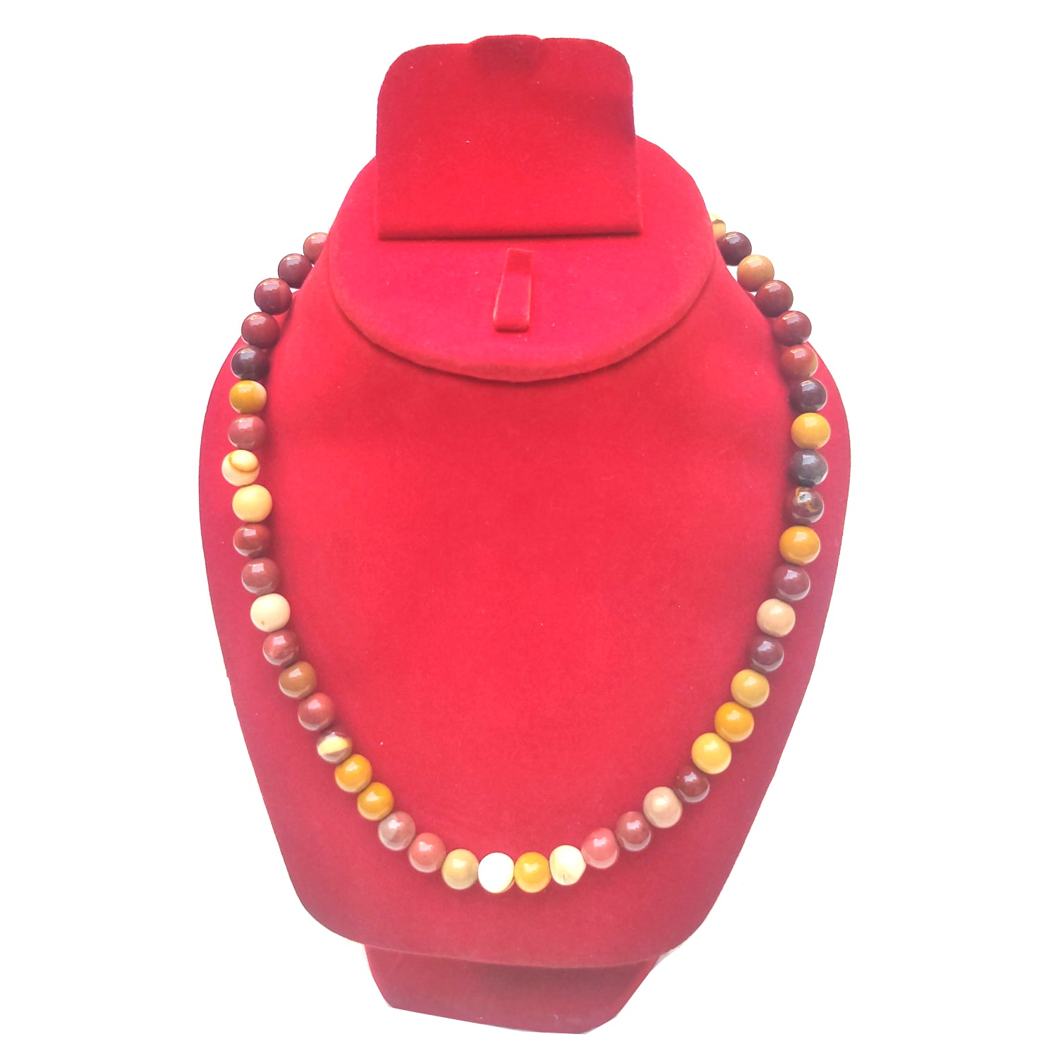 Mookite Crystal Round Beads Necklace 15 Inches, 8mm Beads (Semi-Precious Mala)