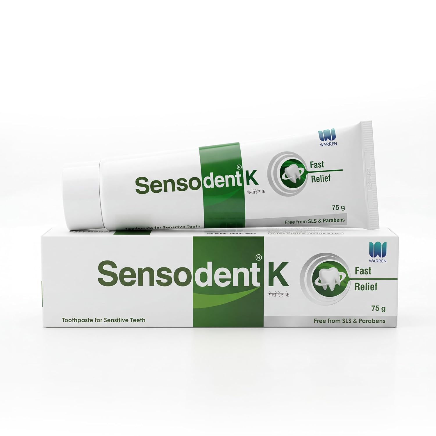 Toothpaste for Sensitive Teeth - Instant Relief & Long-Lasting Protection, Dentist Recommended, SLS & Paraben Free - 75g x Pack of 1