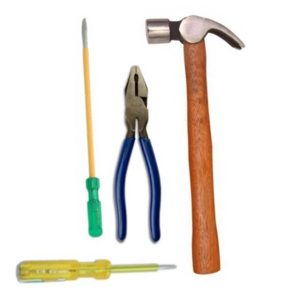 Saleshop365® Home Combo - Hammer + Combination Plier + Screw driver + Line Tester