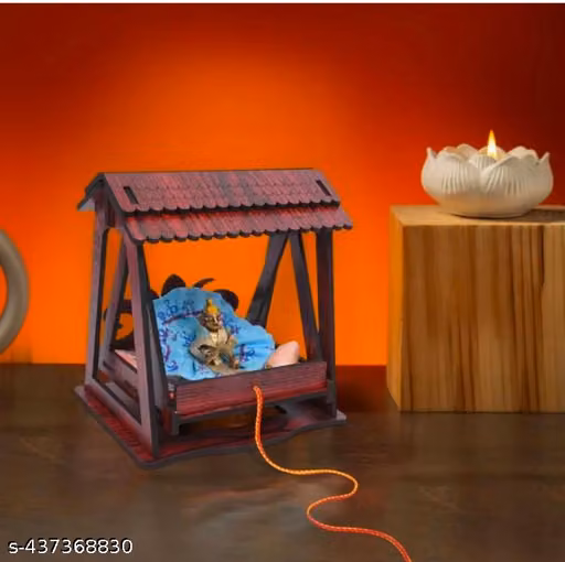 Gopal ji jhula wooden laddu Gopal jhula Krishna jhula wooden jhula