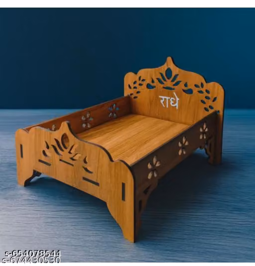 Laddu Gopal ji bed chowki kanha ji bed wooden bed
