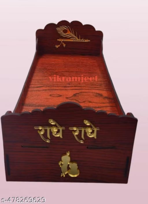 Radhe radhe bed new bed laddu Gopal ji bed krishna ji bed choki bed kanheyaji bed wooden bed premium bed mandir bed pooja temple