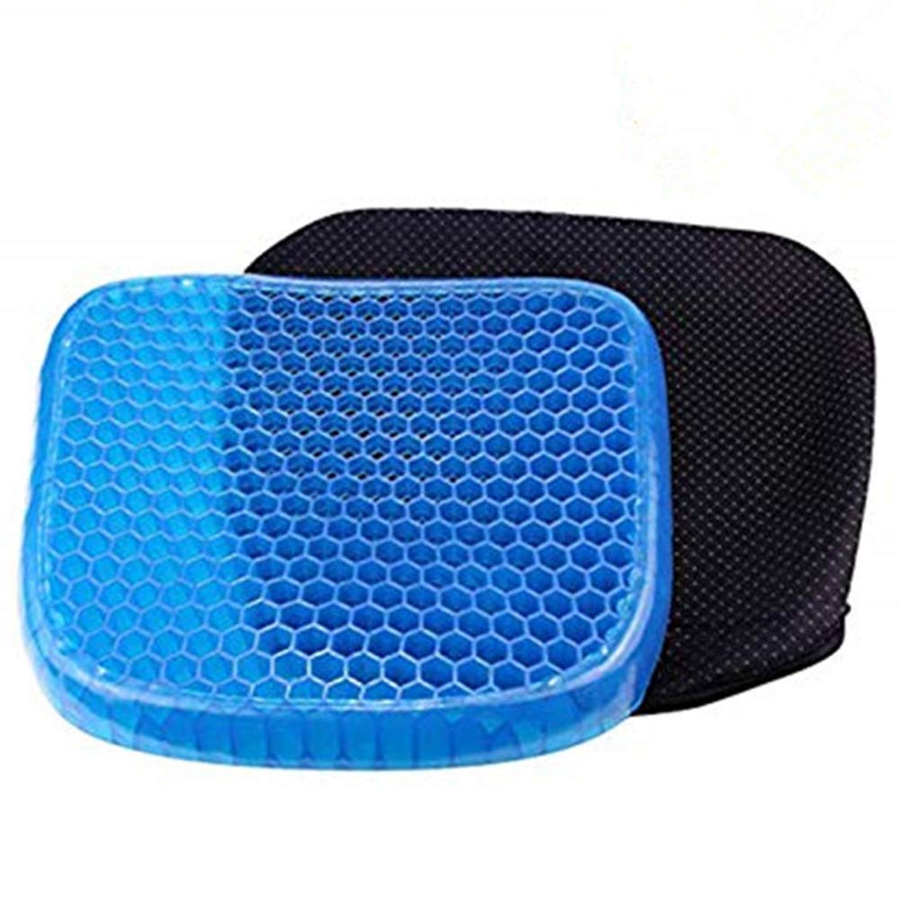 Soft Breathable Honeycomb Rubber Gel Flex Silicon Back Support Seat Sitter Pillow/Cushion