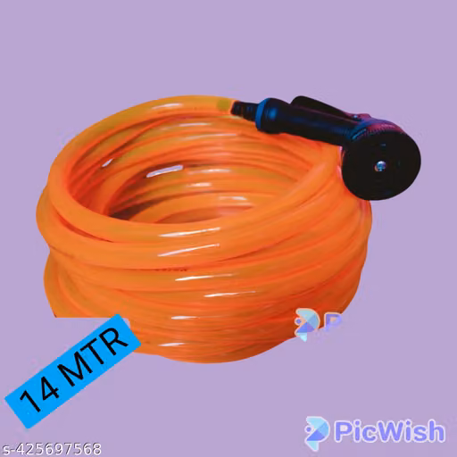 14 MTR PVC tubes gardan hose watar pipe with spray gun