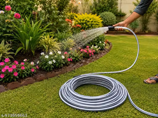 9 MTR PVC tubes garden hose water pipe with spray nozzle