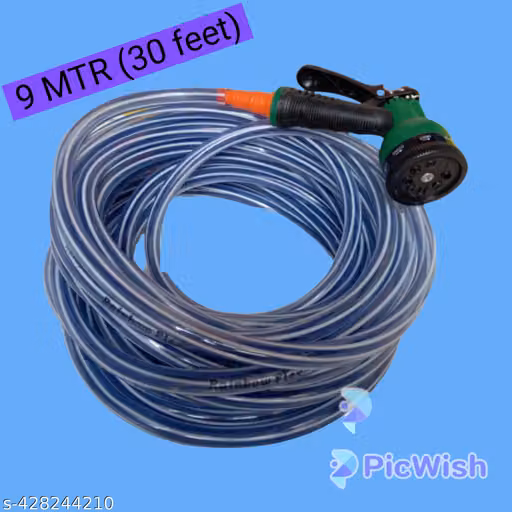 9 MTR PVC tubes gardan hose watar pipe with spray gun