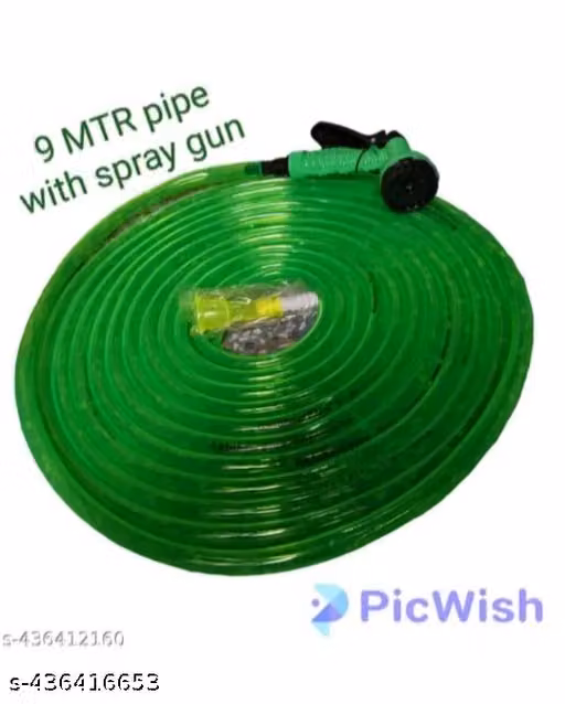 Rainbow PVC tubes gardan hose watar pipe 7 MTR with spray gun