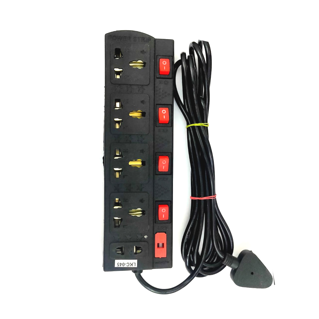 Surge Protector / ABS Tough Body / 4 Socket + 4 Switch with one 2 Pin socket Extension Boards with Fuse & Spark Suppressor / Switch Light Indicator / Safety on/Off Switch