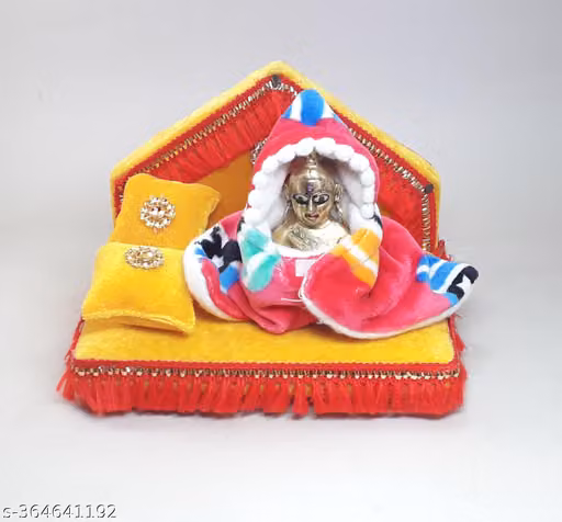 RDH Enterprises Thakur ji Singhasan /Blanket with Cap Laddu Gopal ji Singhasan ,Khatu shyam ji Singhasan usable 0 to 3 no
