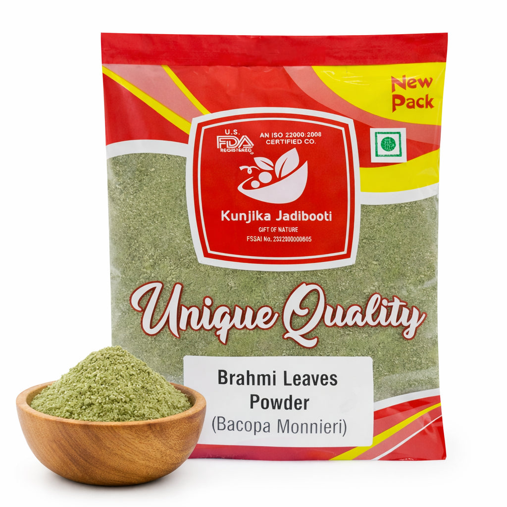 Kunjika Jadibooti Brahmi Powder / Bacopa Monnieri / Bramini / Brahmi / Bhrami / Bharmi Powder - 100 gm