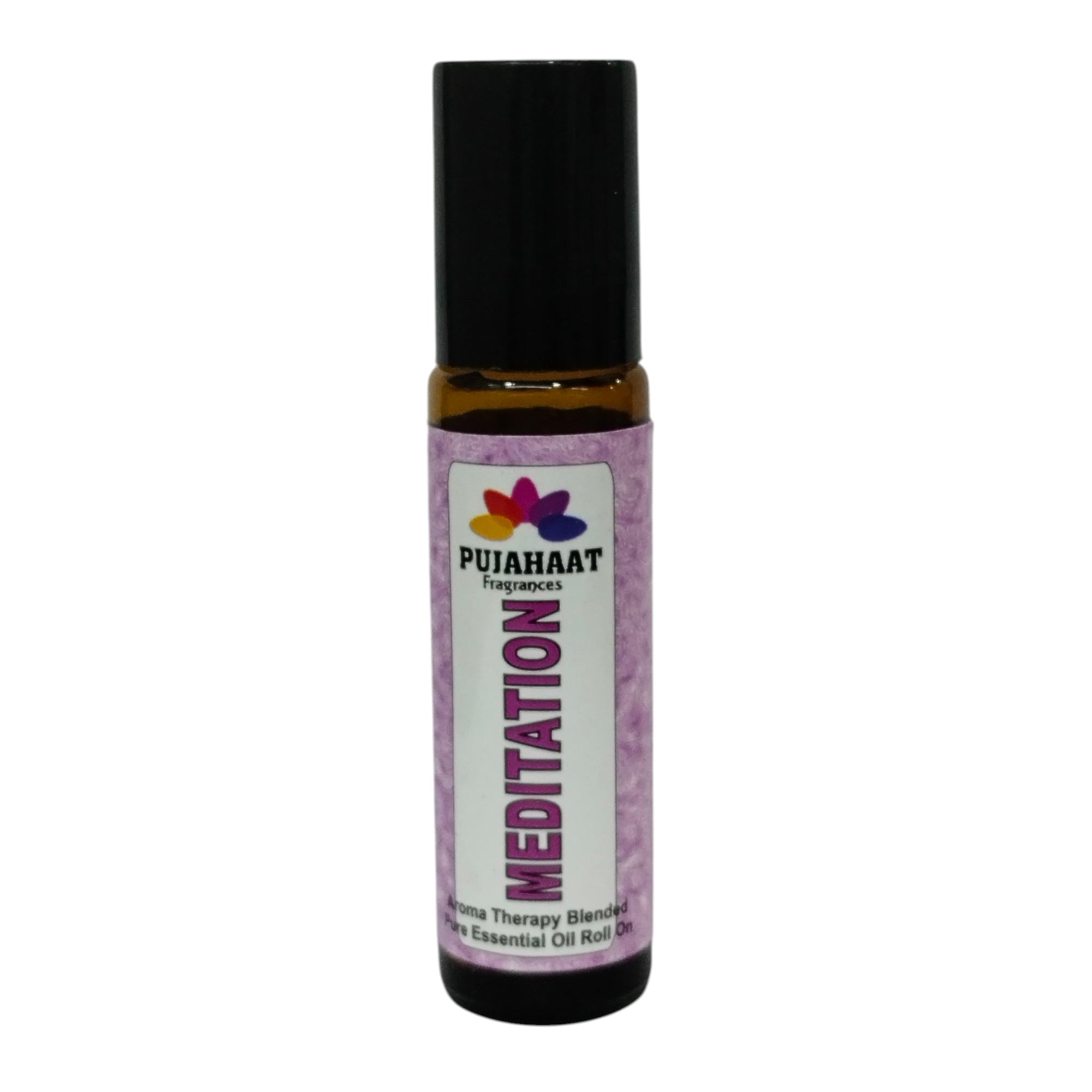 Pujahaat Meditation Aromatherapy Roll-on | Blend of Essential Oils | Encourages a clear state of mind | Support a deeper mind-body | 10ml/0.33 fl oz - Meditation Roll-on