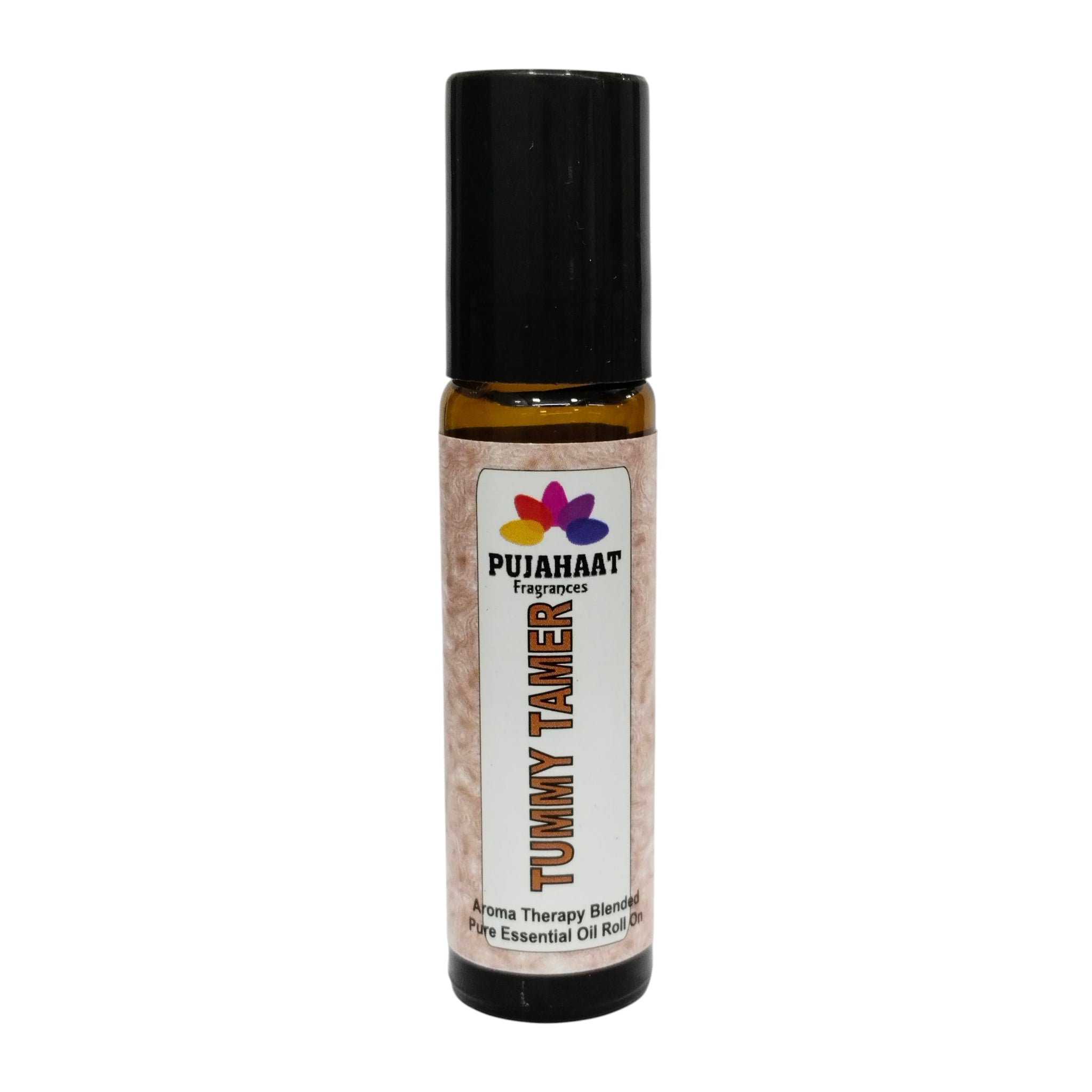 Pujahaat Tummy Tamer Aromatherapy Roll-on | Blend of pure & natural Essential Oils | for Mind & Body | Crafted by Certified Aromatherapists 10ml/0.33 fl oz - Tummy Tamer Roll-on