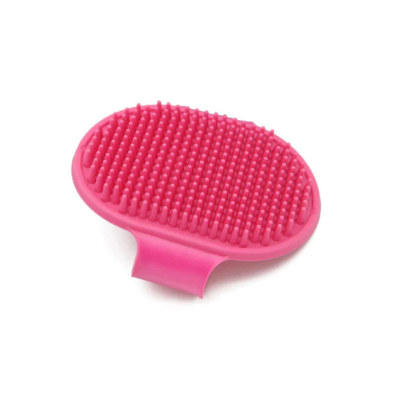 Pet Massage Rubber Bath Brush for Dogs, Cats, Rabbit, & Hamster | Grooming Shampoo Washing Hand Brush - 1 Piece