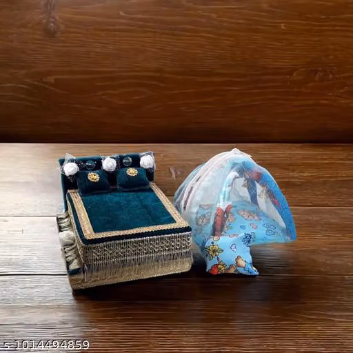 Laddu gopal ji bed with mosquito net , thakur ji bed usable 0 to 3 no