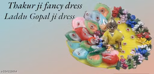 RDH Enterprises Thakur ji stylish and designer Dress, laddu gopal ji special fancy dress Handmade size 3 to 4 no