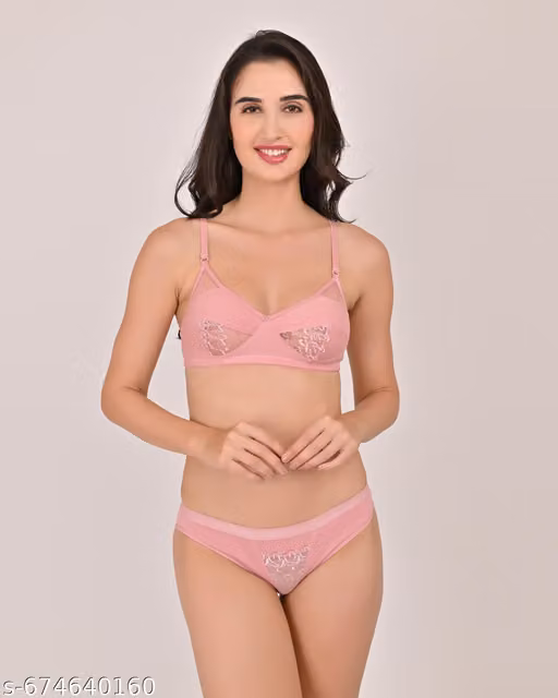 Magno 1 pc Bra Panty Set Pink