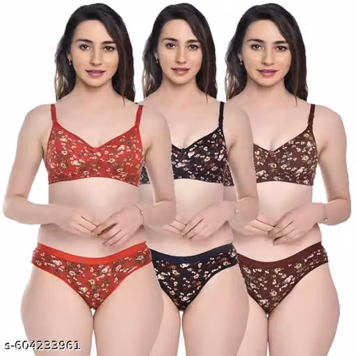 3 pc combo set Sana Bra & Panty