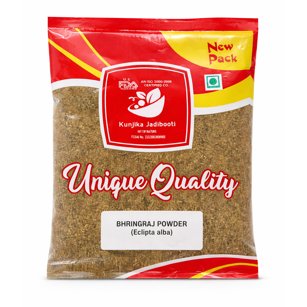 Kunjika Jadibooti Bhringraj Powder for Hair Growth, Skin and Eating Natural, Eclipta alba, Bringraj Powder, Bhringrajasava, Bringaraja 100 grams