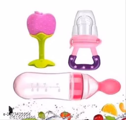 spoon bottle with fruit nibbler and teether combo