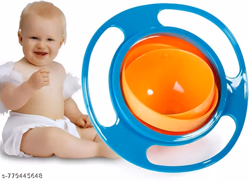 baby bowl 360 degree rotating dish, Bowl for baby and kids, magic bowl for kids for Home and kitchen ideal daily use Bowl for Toddlers-Baby Container Mess Free Snack Bowls,( Multicolour, pack of 1 )