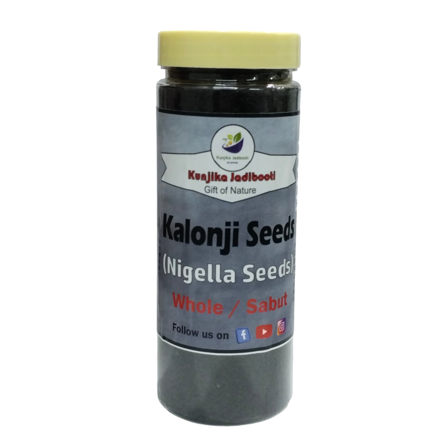 Kunjika Jadibooti Whole Raw Nigella Seeds - Kalonji seeds | Raw Seeds | Indian Spices & Masala- 200 gm