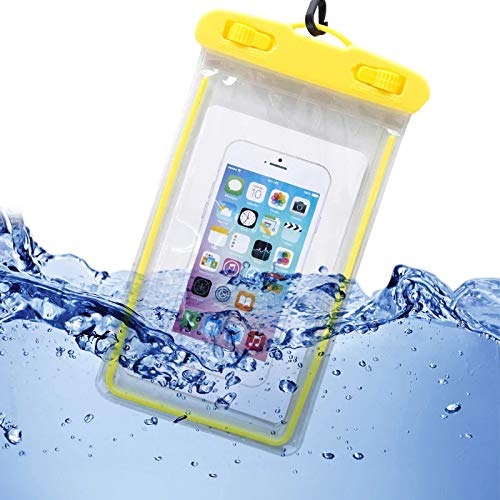Transparent Plastic Underwater Waterproof Dust Proof Touch Sensitive Pouch Phone Case for Rain and Water Protection All Smartphone upto 6.5 Inch