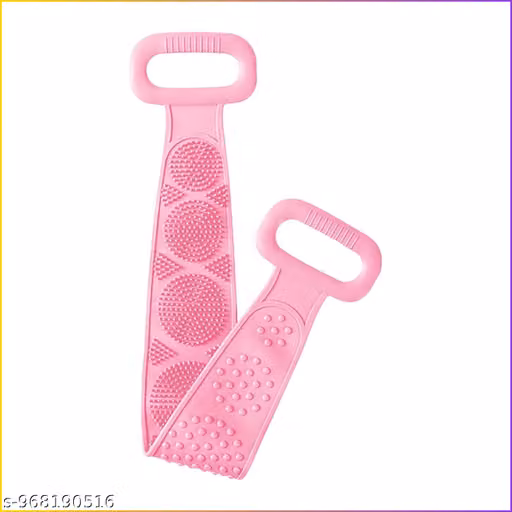 Silicone, Stretchable, Double Sided Soft Bristle Back Scrubber Belt For Bathing, Exfoliating, Deep Skin Body Cleaning, Dead Skin Removal, Back Body Cleaning, For Man, Woman