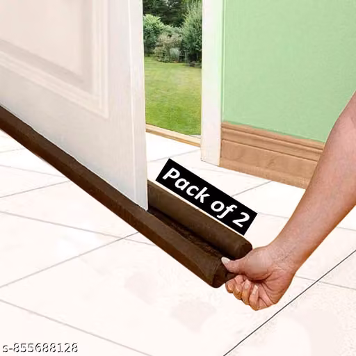 Pack of 2, 37 inch, Door Bottom Sealing Strip Guard for Home Twin Under Door Draft Fabric Cover Gap Sealer