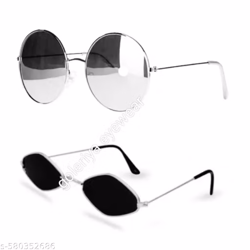 Round and Cateye sunglasses pack of 2