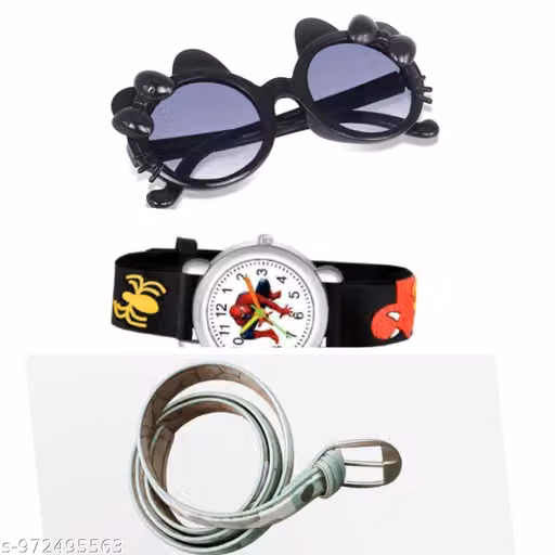 kids sunglasses ,watch and belt