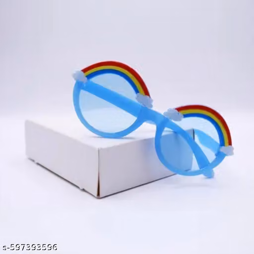Goleriya Round Shade For Girls, Polarized, Stylish, Fashion, Modern, Flower-Shaped Sunglasses for Children (Age 3 To 10)