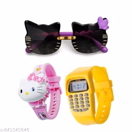 kids sunglasses and watch pack of 3