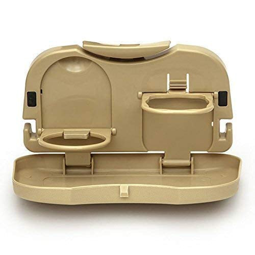 Folding Tray Auto Car Seat Back Drink Table Food Tray Cup Stand Desk Holder Drinks Holder/Mini Car Backseat Food Tray with Bottle Cup Holder