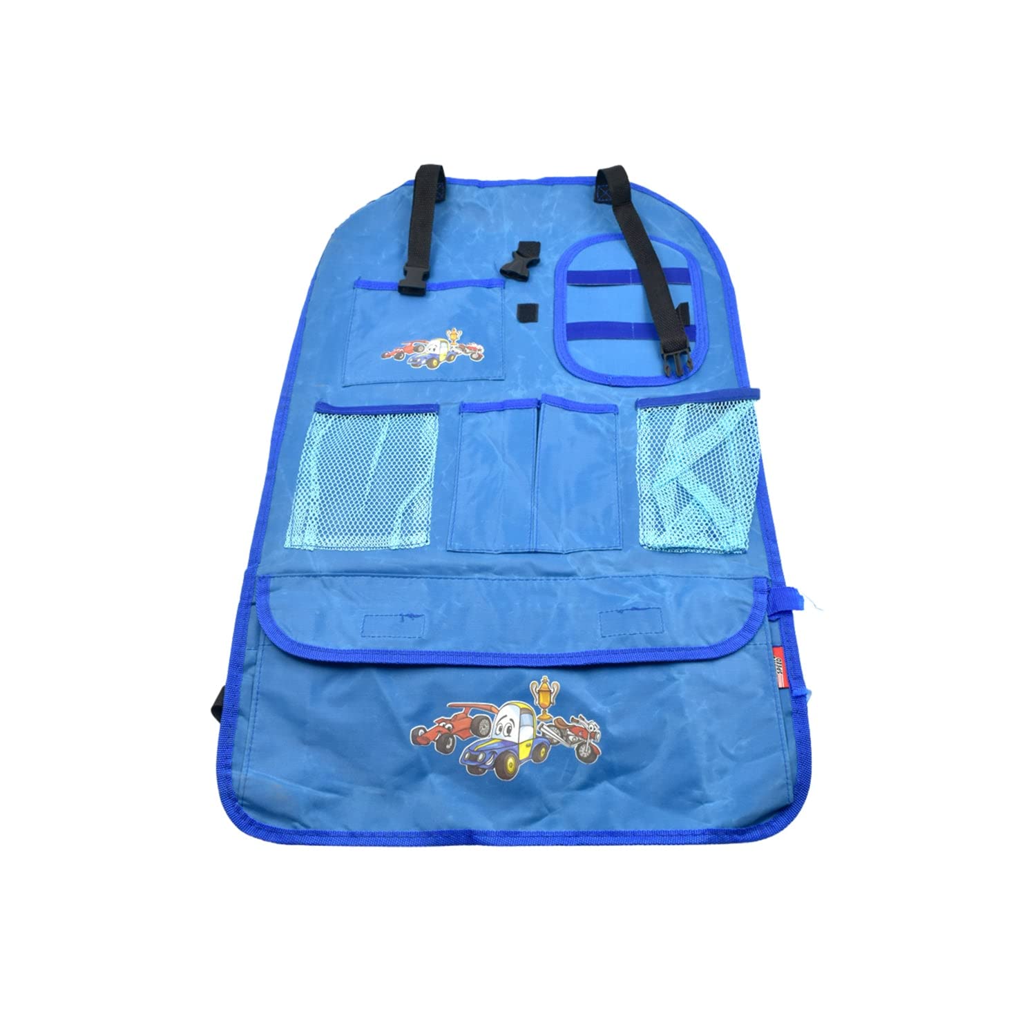 Car Back seat Organizer/Holders Multifunctional Polyster uses with Multiple Pockets Storage with Tissue Box, Tablet, Bottle, Children's Travel Storage Pockets