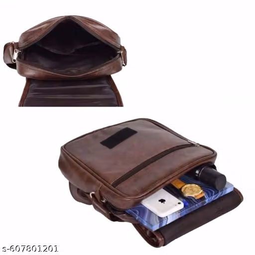 Sling Bag for Men | Crossbody Shoulder Office & Casual Bag USE FOR LUNCH, TABLE/MOBILE