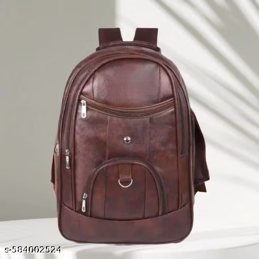 STYLISH BROWN LAPTOP BAG/BACKPACK FOR MEN WOMEN /OFFICE SCHOOL COLLEGE TEENS & STUDENTS