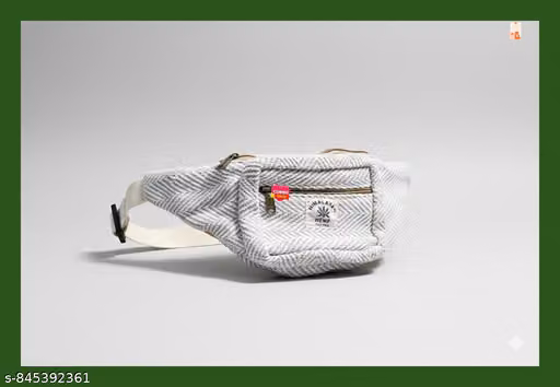 Grey hemp Waist bag