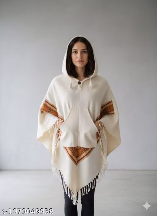 WOOLEN PONCHO GOLDEN