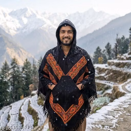 Unisex Woolen poncho