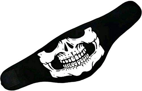 Half Face Skeleton Print Anti Pollution Face Mask for Driving / Biking