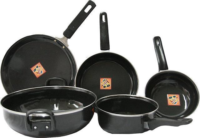 Nonstick Cook and Serve 5 pieces Gift Set - Enamelware Induction Friendly