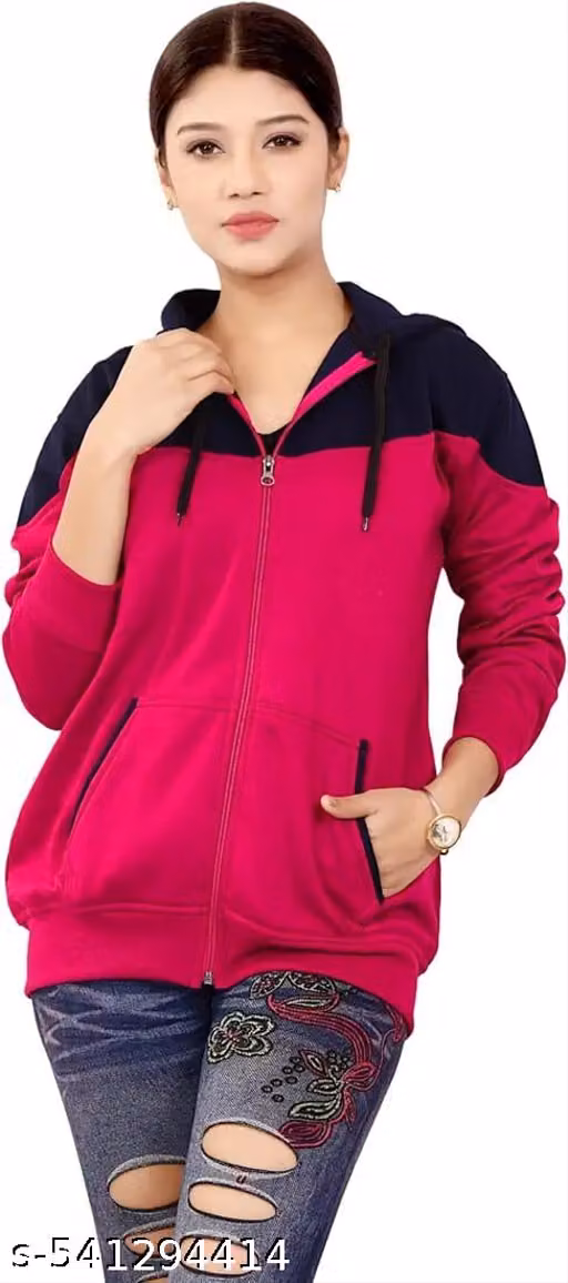 DARK PINK-WOMAN HOODY