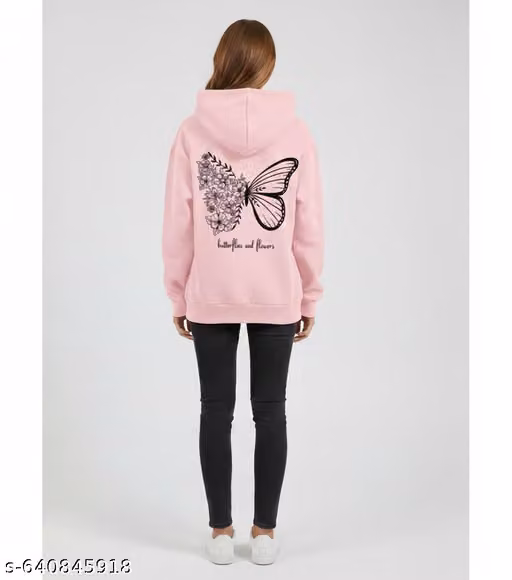 BUTTER FLY HOODIE PINK