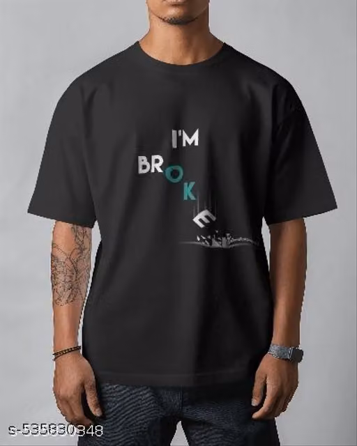 COT-BLEND-T SHIRT-PLAN B - BLK