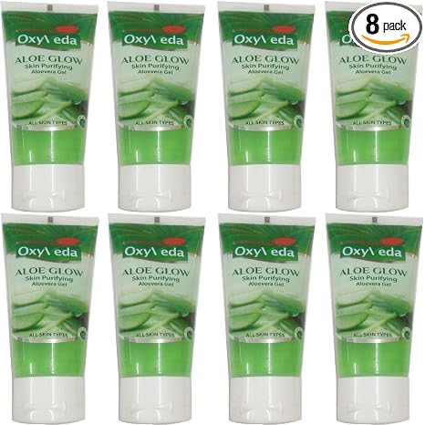 Oxyveda Aloe Glow Aloevera Gel (50 ml) (8 Pcs)