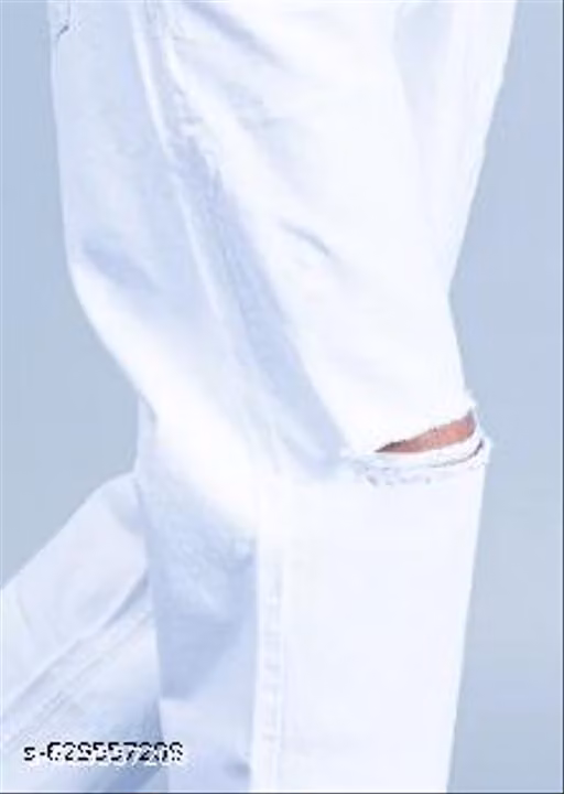 BAGGAY WHITE STRAITE FIT JEANS